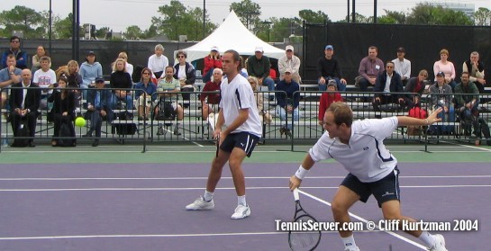 Tennis - Xavier Malisse (left) and Olivier Rochus