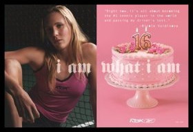 Nicole Vaidisova (Reebok I Am What I Am) Framed Art Poster Print - 24 X 36