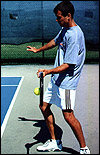 SemiWestern Forehand Contact Point, Left