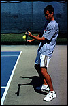 Western Forehand Contact Point, Left
