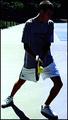 Twohand Backhand with dominant hand in Eastern Forehand, Left