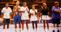 Pete Sampras, Murphy Jensen, Lindsay Davenport, Chanda Rubin, Natasha Zvereva, Elton John