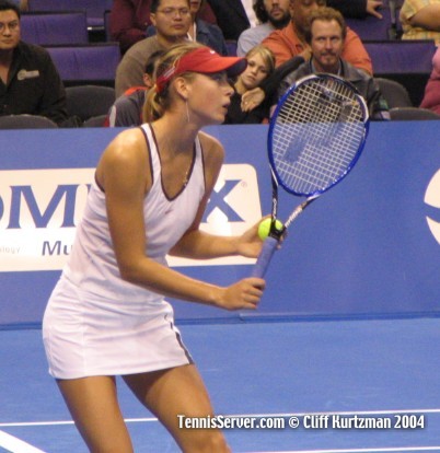 Maria Sharapova at 2004 WTA Championships.