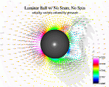  No Seam - No Spin - Laminar - Velocity Vectors