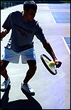 Continental Slice Backhand Contact Point, Left